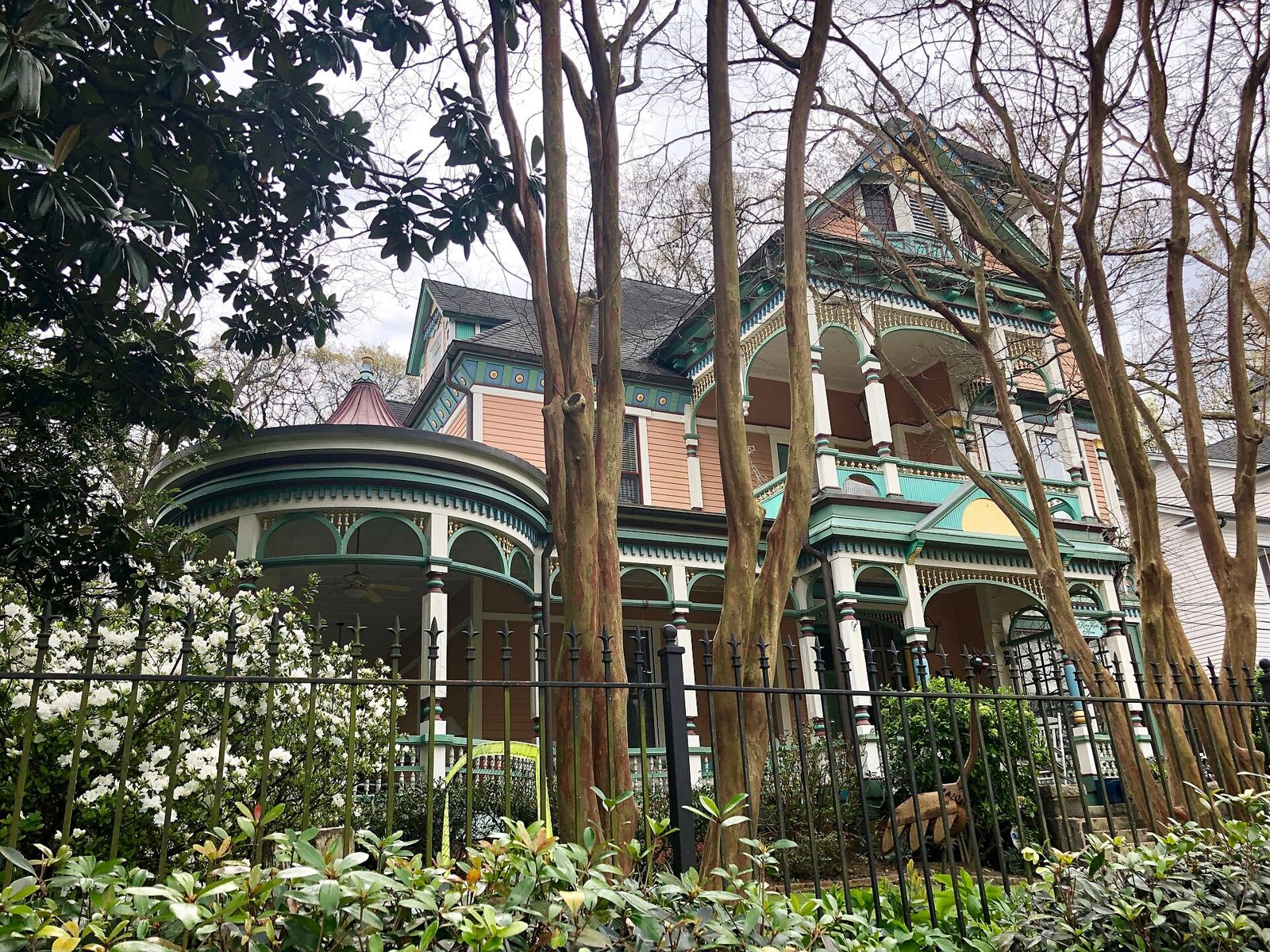A restored Victorian home in the Inman Park neighborhood of Atlanta